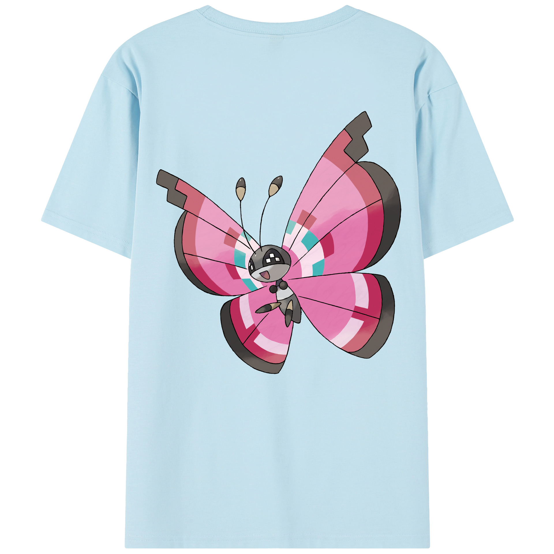 （画像用） ポケットモンスター Pokémon 綿100％半袖Tシャツ（背面プリント）